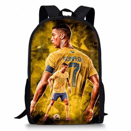 Cristiano Ronaldo Ryggsäck CR7 Mönster Ryggsäck - Vattentät Ryggsäck Lätt Rese-Vandringsryggsäck för Utomhusbruk