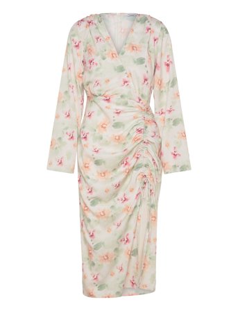 Bubbleroom | Drawstring L/S Midi Dress | 40