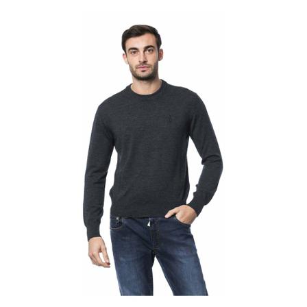 Billionaire, Round-neck Knitwear Grijs, Heren, Maat:XL