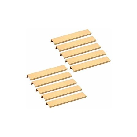 10 stk. Usynlige møbelgreb - Guld køkkenskab greb skuffe møbler 160MM KLB