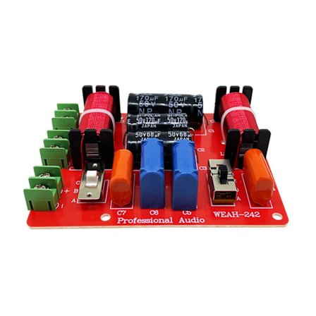 400W høyttaler frekvensdeler bord, diskant/bass 2 enheter lydfrekvensdeler