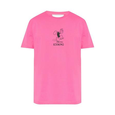 Iceberg T-shirt with logo , Roze , Heren , Maat: S