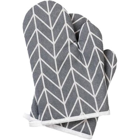 Puuvillaiset uunikintaat, tuplauunikinnas, lämmönkestävät kotikokkaukseen, leivontaan, grillaamiseen, mikroaaltouuniin