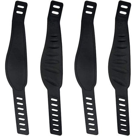 4 stk. justerbare remme til motionscykelpedaler, kraftige justerbare længde Un