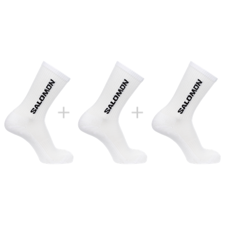 Salomon - Strømper Strømper Everyday Crew 3-pack - White / White
