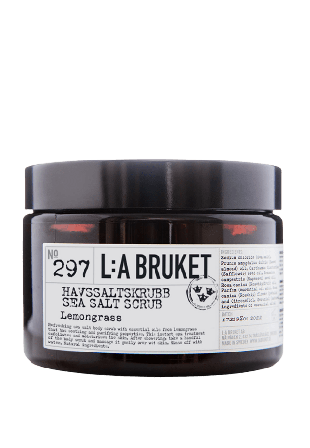 L:a Bruket 296 Sea Salt Scrub Lemongrass Bad & dusch Unisex 420g