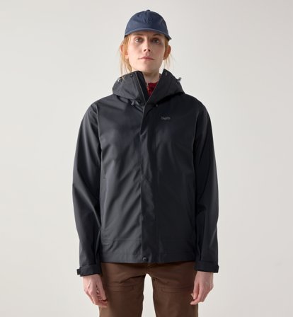 Haglöfs Breeze Proof Jacket Women True Black - Damen - - XL