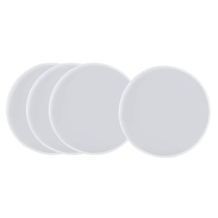 4 stk runde harpiksunderlagformer for harpiksstøping, epoksyformer for støping med harpiks, betong, sement