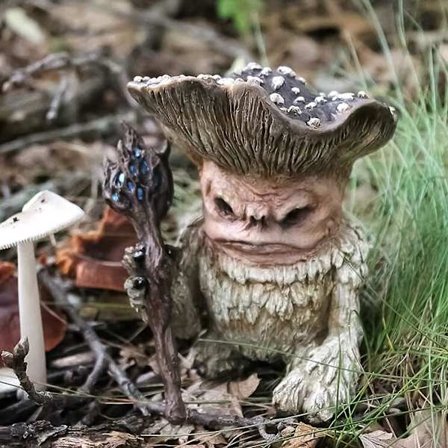 Havegnisser, Fehave Resin Monster Statue, Gnomes Statue, Resin Havefigur