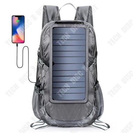 Ryggsäck - TD - Fällbar Solcell - 20-35L - Vattentät - Unisex