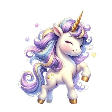 Poster med Enhörning 50x70 cm