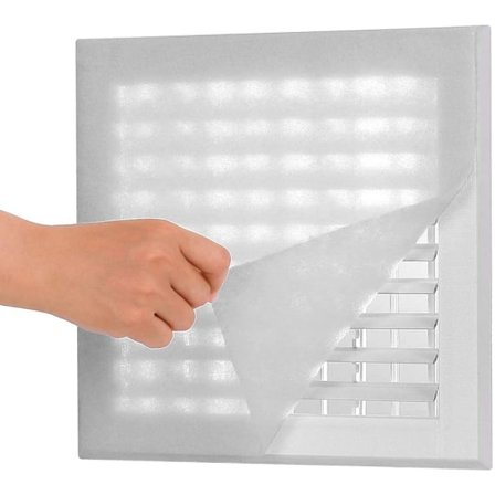 Komplet Luftventil Filtersæt - 200cm*100cm Elektrostatisk Medie Med 4 meter Installationstape 36+ Filtre pr. Rulle