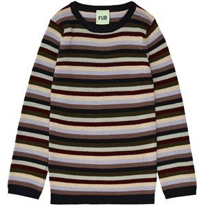Kids - FUB Striped T-shirt Multicolor 100 cm - Tops - 100 cm - Navy - Junge