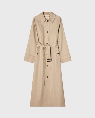 Lexington Cotton blend trenchcoat, light beige