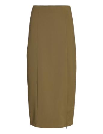 Joellegz Hw Long Skirt Khaki Gestuz
