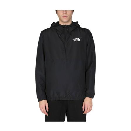 The North Face, Logo Print Jacket Zwart, Heren, Maat:S