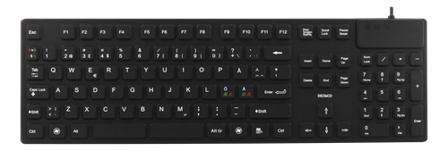 Deltaco tb-501 - tastatur - Pan Nordic - svart Inn-enhet