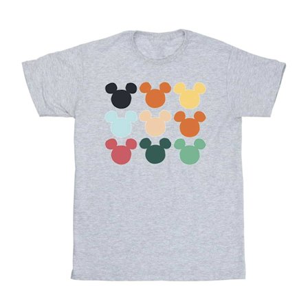 Disney Boys Mickey Mouse Heads Square T-Shirt 7-8 år Sport
