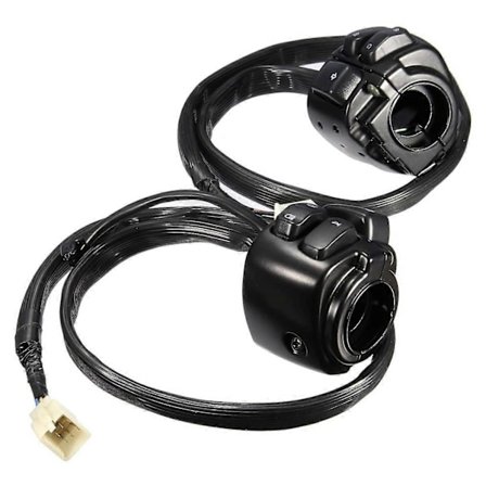 1 tomme 25 mm Styr Kontrolkontakt Motorcykel Blinklyskontakt Knap med Ledningsnet Til Softail