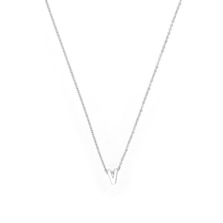 Collier Luxenter rhodiumfinish - Alfabet
