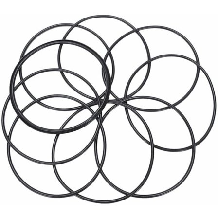 10 stk metriske O-ringer svart nitrilgummi tykkelse 100mm ytterdiameter 3mm