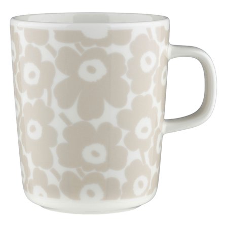 OIVA Marimekko Pikkuinen Unikko kopp 25 cl, vit/beige | Dukning & Servering > Muggar & Koppar | Bagaren och Kocken