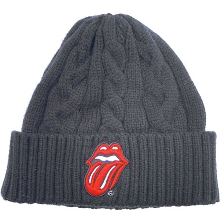 The Rolling Stones Unisex Vuxen Klassisk Tunga Kabel Stickad Mössa