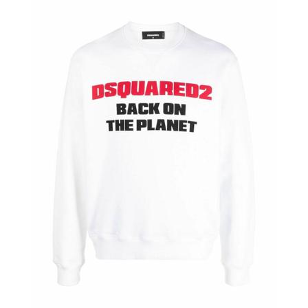 Dsquared2, Sweashirt Biały, Mężczyzna, Rozmiar: S
