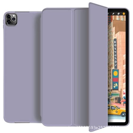 Kotelo iPad Mini 5:lle, harmaa takatarra, kynäpaikka, magneettinen, liimattava, silikoninen, pehmeä, hyväksytty