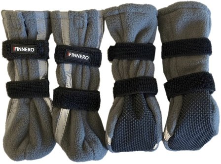 FinNero Hundsko HALLA Reflex Grå M-L 4-pack - FinNero