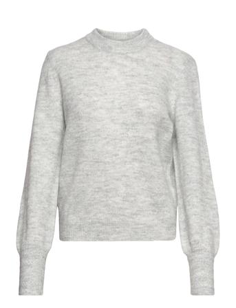Yasjulietta Ls O-Neck Knit Pullover S. Grey YAS