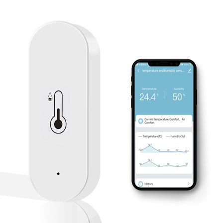 3x Tuya Wifi Temperatur- och Fuktighetssensor Inomhus Termometer Hygrometer [kk]