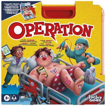 Operation brætspil med interaktive tilstande og lyde