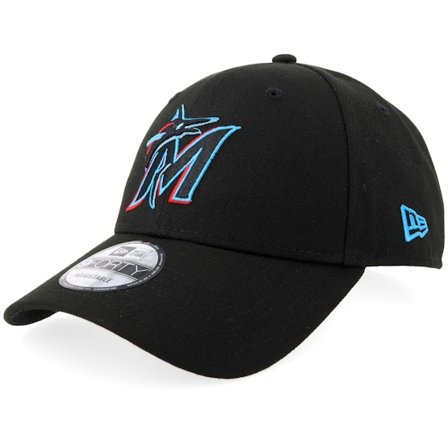 New Era - Negro adjustable Gorra - Miami Marlins The League 9Forty Black Adjustable @ Hatstore