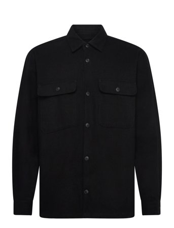 Jprrayle Melange Solid L/S Overshirt Sn Black Jack & J S