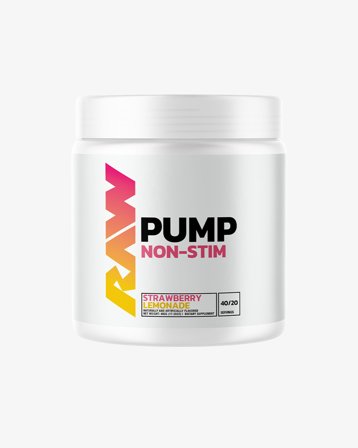 RAW Pump Non-Stim Pre-Workout - Strawberry Lemonade - 40 servings, Kosttillskott, PWO, Kosttillskott, Prestationshöjare & PWO, Pre-Workout (PWO)