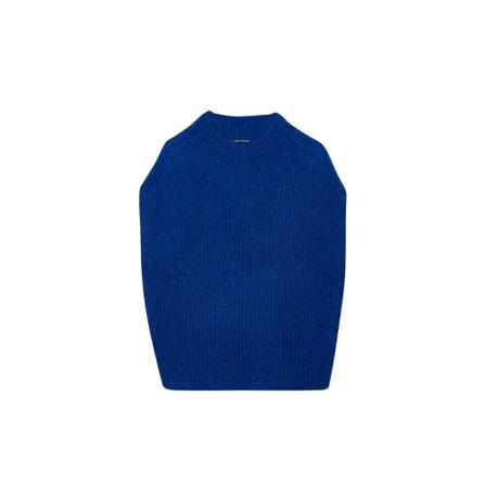 Luisa Cerano Sleeveless Knitwear , Blauw , Dames , Maat: M Vesten