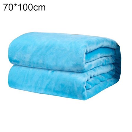 Polyester Mjuk Varm Enfärgad Filt Sovfilt Matta för Hem Sovrum Sängkläder