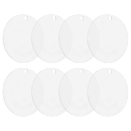 22 stk. Akryl Blanks Klar Ornamenter Blanks Akryl Rund Cirkel Disk Med Hul Akryl Blank F