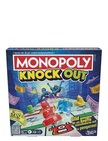 Hasbro Gaming | Monopoly Knockout Family Party Game, Quick-Playing Board Games For Ages 8+, 2-8 Players, 20 Mins. | SWEDISH