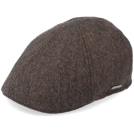 Stetson - Texas Wool Brown Flat Cap Flatcap Brown Cap - @ Hatstore