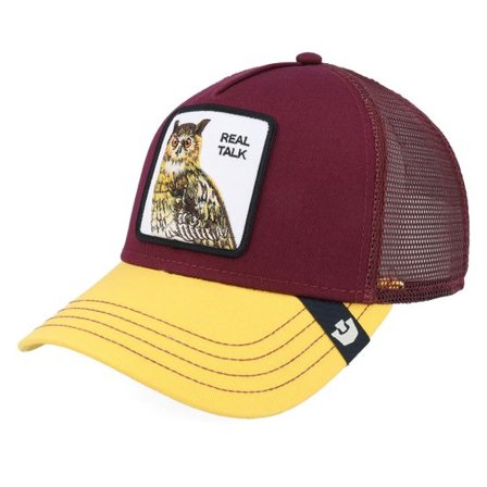 Goorin - Röd trucker Keps - The Real Talk Owl Sport Desire/Beam A-Frame Trucker @ Hatstore