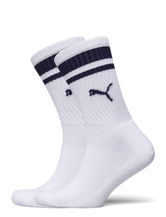 Puma Unisex Heritage Crew Sock 2P White PUMA