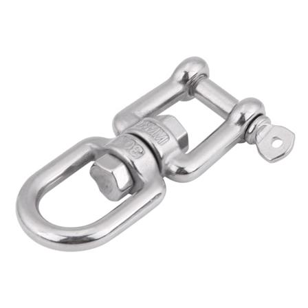 Heavy Duty 304 Rustfrit Stålsvøbningsring Snap Rullende Låseanordning (6mm)