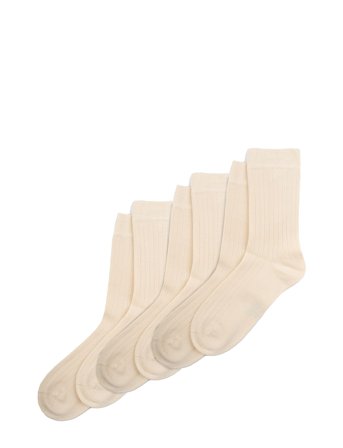 minipop Minipop Noos Bamboo Socks 3 Pcs - Cream - 27/30Y