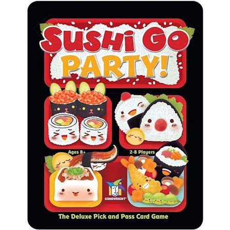 Sushi Go Party -korttipeli | Ikä 8+ | 2–8 pelaajaa | 20 minuutin peliaika
