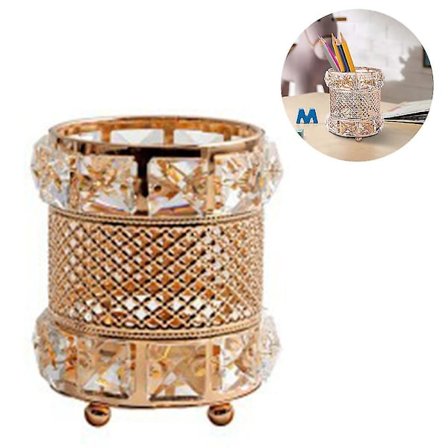 Krystall Kosmetikk Display Organizer, Sminkepenselholder Og Smykker