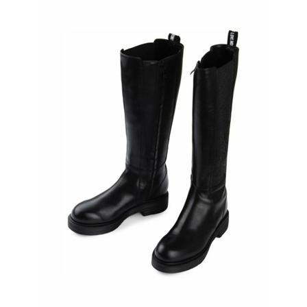 Love Moschino, High Boots Zwart, Dames, Maat:37 EU,rubber