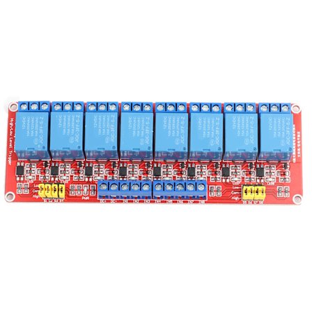 12V DC 8-kanals Høj Lav Niveau Relæ Trigger Modul Board