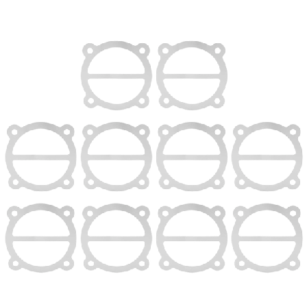 10 st Luftkompressor Aluminiumpackningar, 65 mm Cylinder Aluminiumpackningar, Tätningsplatta Ersättning för 65 mm Diameter Cylinder